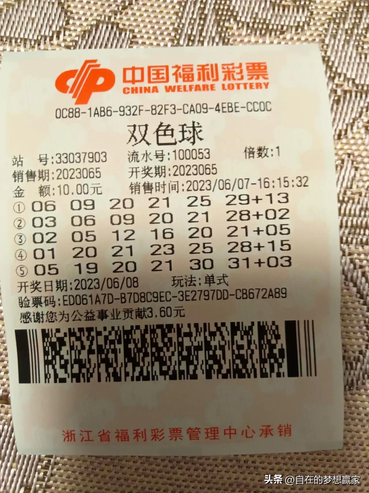 福彩双色球23065期开奖结果揭晓，梦想与幸运的碰撞